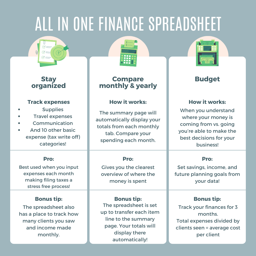 Finance Tracking Spreadsheet