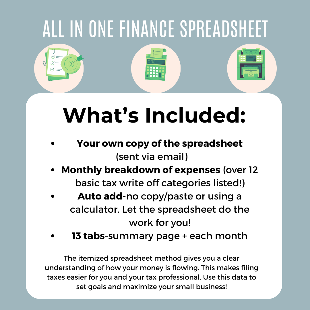 Finance Tracking Spreadsheet